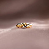 925 Sterling Silver Twisted Open Ring