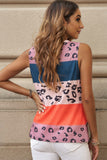 Leopard Color Block Tank Top- ONLINE ONLY 2-10 DAY SHIPPING