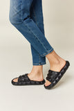 WILD DIVA Pyramid Stud Toe Band Footbed Sandals - ONLINE ONLY