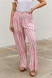 HEYSON Full Size Wide Leg Striped Palazzo Pants- ONLINE ONLY 2-10 DAY SHIPPING