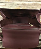 Wine Leather Backpack - In Store