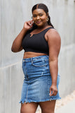 White Birch Full Size Sleeveless Ribbed V-Neck Bralette - ONLINE ONLY 2-10 DAY SHIPPING