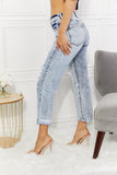 Kancan Kendra High Rise Distressed Straight Jeans - ONLINE ONLY 2-10 DAY SHIPPING