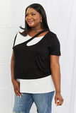 Celeste One Of A Kind Full Size Cut-Out Flowy Top- ONLINE ONLY- 2-7 DAY SHIPPING