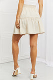 Zenana Carefree Linen Ruffle Skirt- ONLINE ONLY 2-10 DAY SHIPPING
