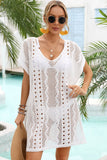 Openwork Plunge Dolman Sleeve Cover-Up Dress- ONLINE ONLY 2-10 DAY SHIPPING