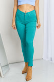YMI Jeanswear Kate Hyper-Stretch Full Size Mid-Rise Skinny Jeans in Sea Green- ONLINE ONLY 2-10 DAY SHIPPING