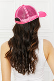 Fame Falling For You Trucker Hat in Pink- ONLINE ONLY 2-10 DAY SHIPPING