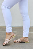 Weeboo Walk It Out Slide Sandals in Nude- ONLINE ONLY 2-7 DAY SHIPPING