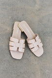Weeboo Walk It Out Slide Sandals in Nude- ONLINE ONLY 2-7 DAY SHIPPING