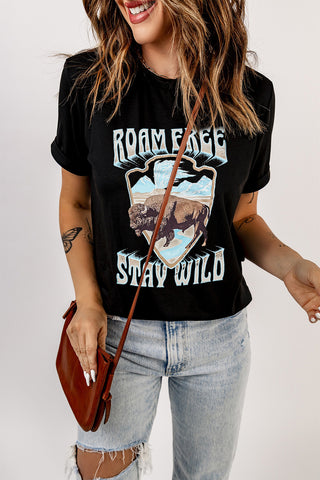 ROAM FREE STAY WILD Graphic Tee- ONLINE ONLY 2-10 DAY SHIPPING