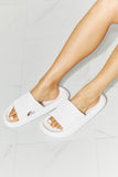 MMShoes Arms Around Me Open Toe Slide in White- ONLINE ONLY 2-10 DAY SHIPPING