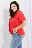 Culture Code Full Size Fresh From The Garden Button Yoke Top - ONLINE ONLY 2-10 DAY SHIPPING