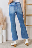 RISEN Full Size High Rise Ankle Flare Jeans - ONLINE ONLY