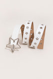 PU Leather Star Shape Buckle Belt - ONLINE ONLY