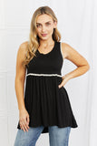 Celeste Next To You Full Size Lace Detail Sleeveless Top in Black- ONLINE ONLY- 2-7 DAY SHIPPING