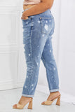 Judy Blue Sarah Full Size Star Pattern Boyfriend Jeans - ONLINE ONLY 2-7 DAY SHIP