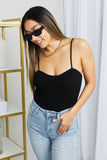 Petal Dew Full Size Ribbed Cami in Black- ONLINE ONLY 2-10 DAY SHIPPING