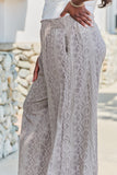 GeeGee Stress Free Plus Size Printed Wide Leg Pants- ONLINE ONLY 2-10 DAY SHIPPING