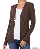 Assorted Snap Front Cardigan