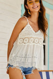 Scalloped Hem V-Neck Cami- ONLINE ONLY 2-10 DAY SHIPPING