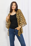 Melody Wild Muse Full Size Animal Print Kimono in Brown - ONLINE ONLY 2-10 DAY SHIPPING