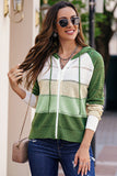 Zip-Up Raglan Sleeve Openwork Hooded Cardigan- ONLINE ONLY 2-10 DAY SHIPPING