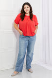Culture Code Full Size Fresh From The Garden Button Yoke Top - ONLINE ONLY 2-10 DAY SHIPPING