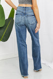 Judy Blue Becka Full Size Mid Rise Straight Jeans- ONLINE ONLY- 2-7 DAY SHIPPING