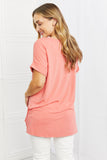Zenana Simply Comfy Full Size V-Neck Loose Fit Shirt - ONLINE ONLY 2-7 DAY SHIP