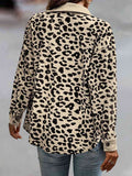 Full Size Leopard Buttoned Jacket - ONLINE ONLY