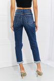 Vervet by Flying Monkey Full Size Distressed Cropped Jeans with Pockets- ONLINE ONLY 2-10 DAY SHIPPING