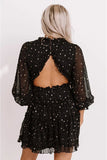 Glitter Stars Backless Ruffle Dress- ONLINE ONLY 2-10 DAY SHIPPING