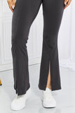 Zenana Full Size First Class High Rise Slit Flare Pants - ONLINE ONLY 2-10 DAY SHIPPING