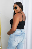 Petal Dew Full Size Ribbed Cami in Black- ONLINE ONLY 2-10 DAY SHIPPING
