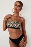 Leopard Spaghetti Strap Bikini Set- ONLINE ONLY 2-10 DAY SHIPPING