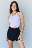 Ninexis Everyday Staple Soft Modal Short Strap Ribbed Tank Top in Lavender- ONLINE ONLY 2-7 DAY SHIPPING