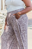 GeeGee In The Works Plus Size Printed Wide Leg Pants - ONLINE ONLY 2-10 DAY SHIPPING
