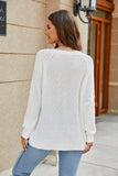 Raglan Sleeve Ribbed Trim Plunge Knit Top- ONLINE ONLY 2-10 DAY SHIPPING