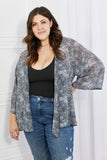 Melody Full Size Snake Print Chiffon Kimono - ONLINE ONLY 2-10 DAY SHIPPING