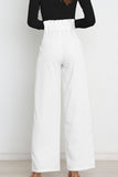 Tie Front Paperbag Wide Leg Pants- ONLINE ONLY 2-10 DAY SHIPPING