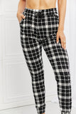 Leggings Depot Stay In Full Size Printed Joggers - ONLINE ONLY 2-10 DAY SHIPPING