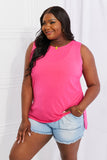 Zenana Full Size Oh So Simple Tank - ONLINE ONLY 2-10 DAY SHIPPING