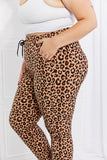 Leggings Depot Full Size Spotted Downtown Leopard Print Joggers- ONLINE ONLY 2-10 DAY SHIPPING