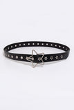 PU Leather Star Shape Buckle Belt - ONLINE ONLY