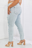 Judy Blue Tiana Full Size High Waisted Distressed Skinny Jeans - ONLINE ONLY 2-10 DAY SHIPPING