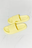 MMShoes Arms Around Me Open Toe Slide in Yellow- ONLINE ONLY 2-10 DAY SHIPPING