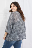 Melody Full Size Snake Print Chiffon Kimono - ONLINE ONLY 2-10 DAY SHIPPING