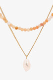 Double-Layered Freshwater Pearl Pendant Necklace