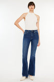 Kancan Cat's Whiskers Raw Hem Flare Jeans - ONLINE ONLY